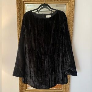 Lou Lou Studio Alava Black Velvet Mini Dress
